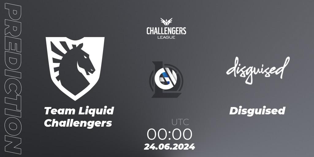 Team Liquid Challengers - Disguised: ennuste. 24.06.2024 at 00:00, LoL, NACL Summer 2024 - Group Stage