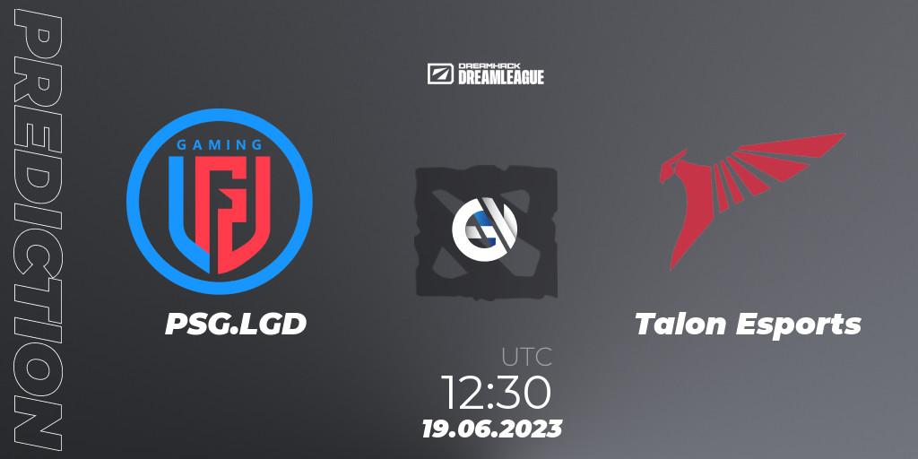 PSG.LGD - Talon Esports: ennuste. 19.06.2023 at 12:50, Dota 2, DreamLeague Season 20 - Group Stage 2