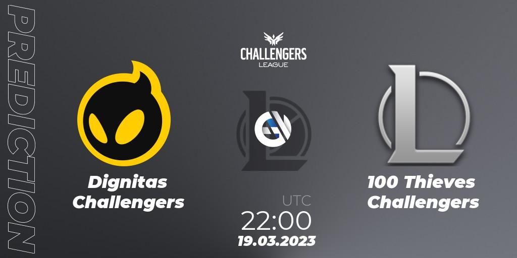 Dignitas Challengers - 100 Thieves Challengers: ennuste. 19.03.23, LoL, NACL 2023 Spring - Playoffs