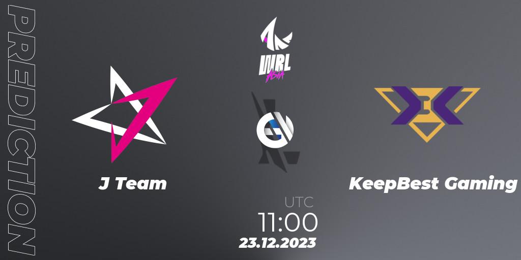J Team - KeepBest Gaming: ennuste. 23.12.2023 at 11:00, Wild Rift, WRL Asia 2023 - Season 2 - Regular Season