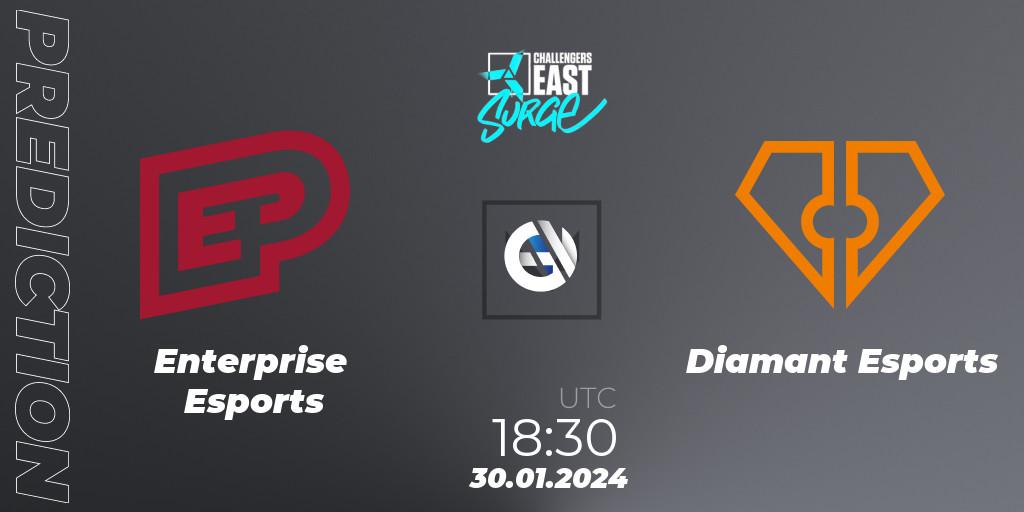 Enterprise Esports - Diamant Esports: ennuste. 30.01.24, VALORANT, VALORANT Challengers 2024 East: Surge Split 1