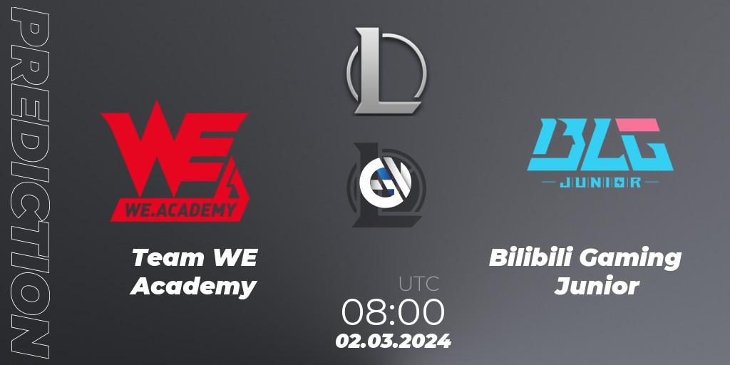 Team WE Academy - Bilibili Gaming Junior: ennuste. 02.03.24, LoL, LDL 2024 - Stage 1