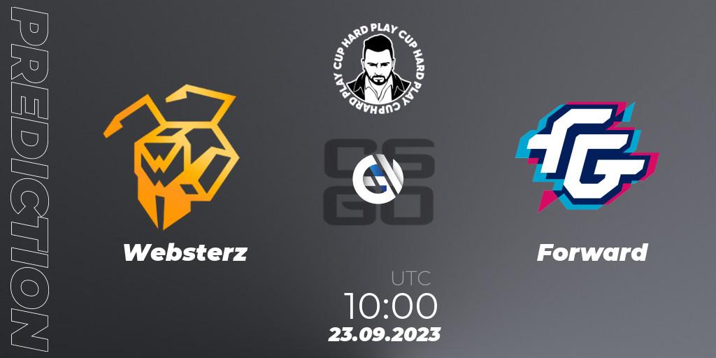 Websterz - Forward: ennuste. 23.09.2023 at 10:00, Counter-Strike (CS2), Hard Play Cup #7