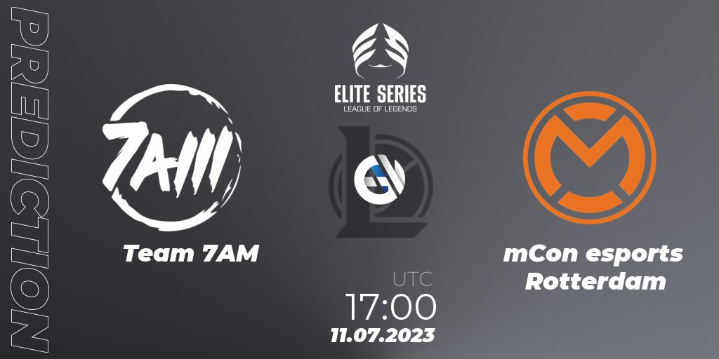 Team 7AM - mCon esports Rotterdam: ennuste. 11.07.2023 at 17:00, LoL, Elite Series Summer 2023