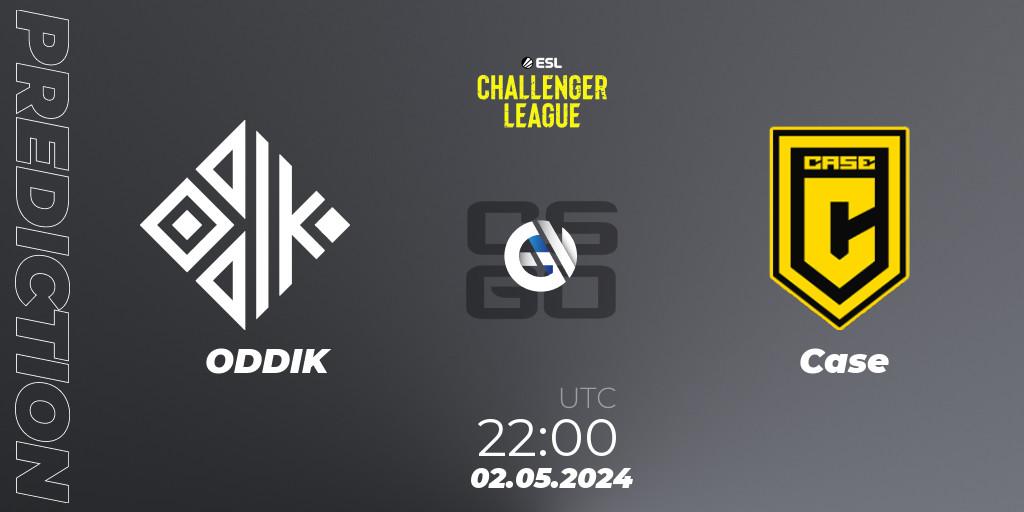 ODDIK - Case: ennuste. 02.05.2024 at 22:00, Counter-Strike (CS2), ESL Challenger League Season 47: South America