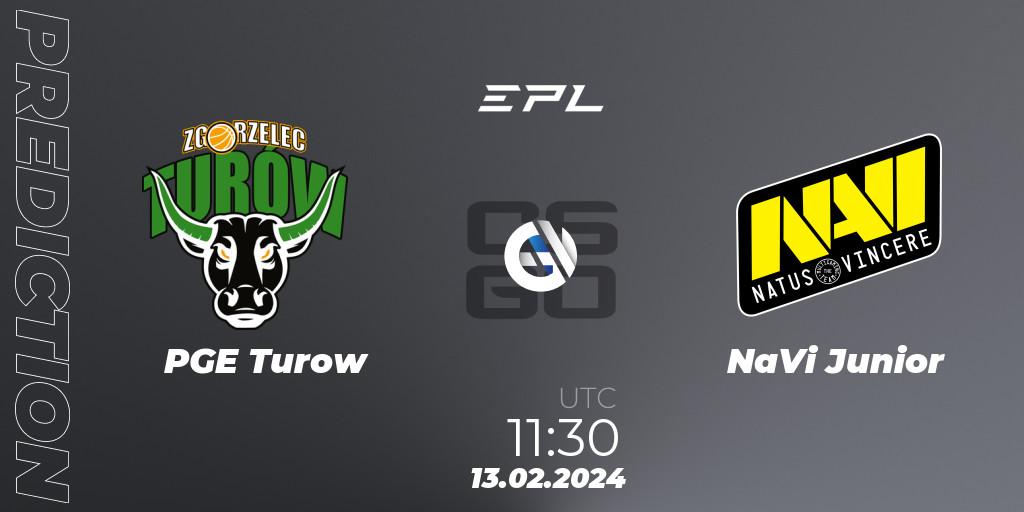 PGE Turow - NaVi Junior: ennuste. 13.02.2024 at 12:00, Counter-Strike (CS2), European Pro League Season 15: Division 2