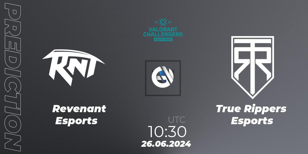Revenant Esports - True Rippers Esports: ennuste. 26.06.2024 at 10:30, VALORANT, VALORANT Challengers 2024: South Asia - Split 2