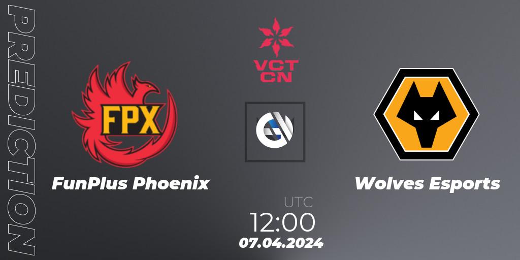 FunPlus Phoenix - Wolves Esports: ennuste. 07.04.24, VALORANT, VALORANT Champions Tour China 2024: Stage 1 - Group Stage
