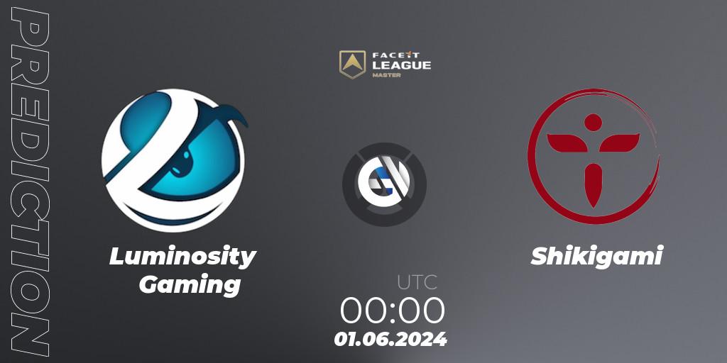 Luminosity Gaming - Shikigami: ennuste. 08.06.2024 at 00:00, Overwatch, FACEIT League Season 1 - NA Master Road to EWC