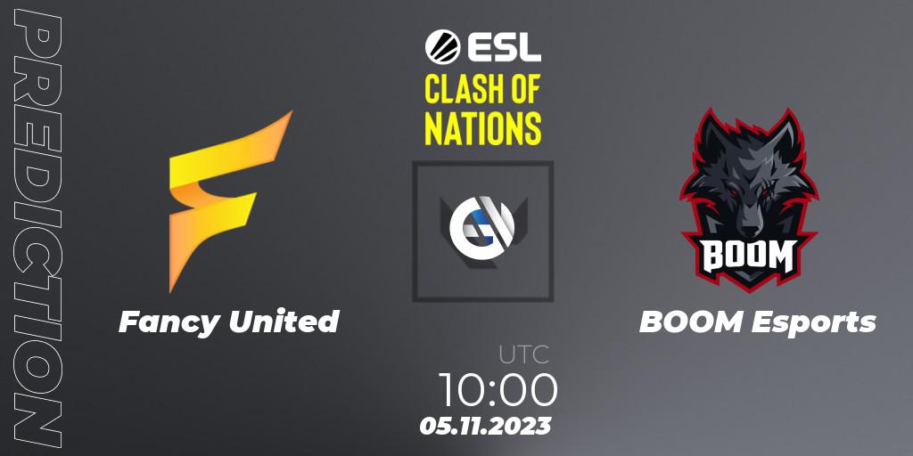 Fancy United - BOOM Esports: ennuste. 05.11.2023 at 10:00, VALORANT, ESL Clash of Nations 2023 - SEA Closed Qualifier