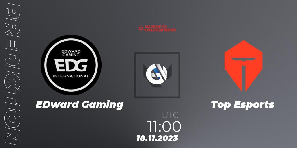 EDward Gaming - Top Esports: ennuste. 18.11.2023 at 12:30, VALORANT, VALORANT China Evolution Series Act 3: Heritability