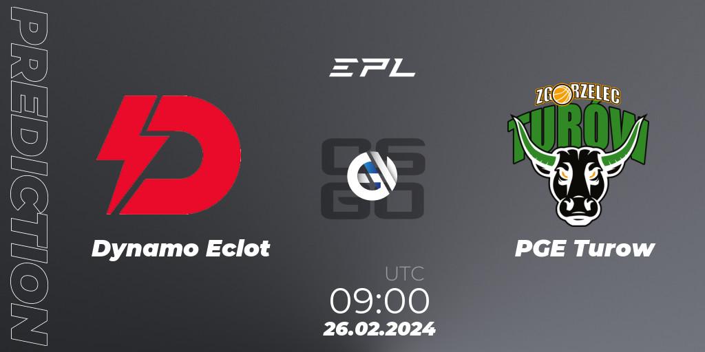 Dynamo Eclot - PGE Turow: ennuste. 26.02.2024 at 09:00, Counter-Strike (CS2), European Pro League Season 15: Division 2