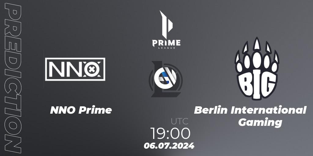 NNO Prime - Berlin International Gaming: ennuste. 06.07.2024 at 19:00, LoL, Prime League Summer 2024
