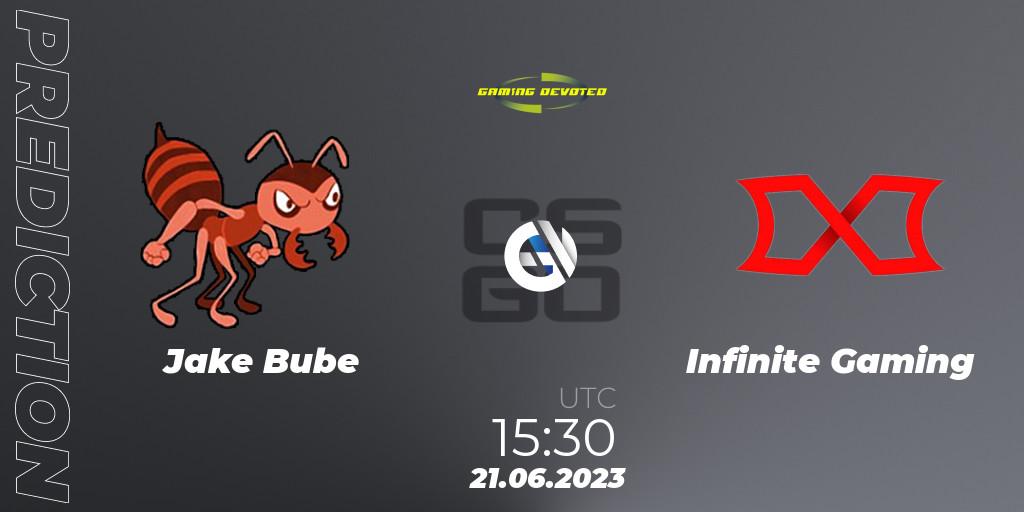 Jake Bube - Infinite Gaming: ennuste. 21.06.2023 at 15:30, Counter-Strike (CS2), Gaming Devoted Become The Best: Series #2