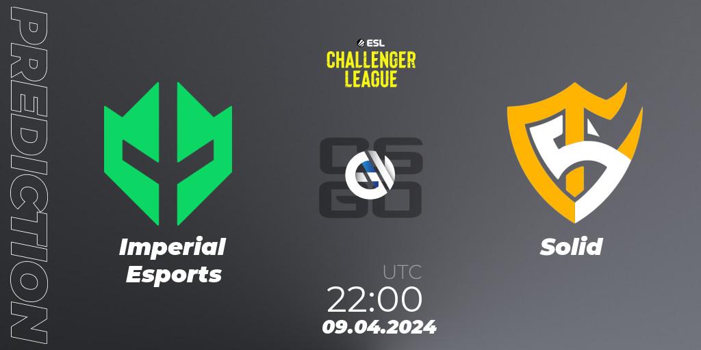 Imperial Esports - Solid: ennuste. 09.04.2024 at 19:00, Counter-Strike (CS2), ESL Challenger League Season 47: South America