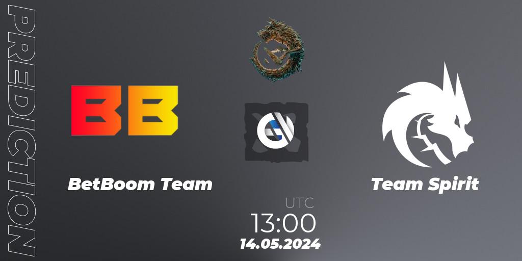BetBoom Team - Team Spirit: ennuste. 14.05.2024 at 13:00, Dota 2, PGL Wallachia Season 1 - Group Stage