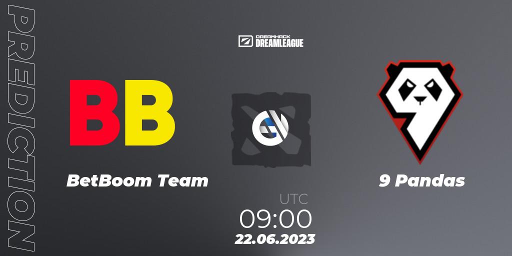 BetBoom Team - 9 Pandas: ennuste. 22.06.2023 at 08:55, Dota 2, DreamLeague Season 20 - Group Stage 2