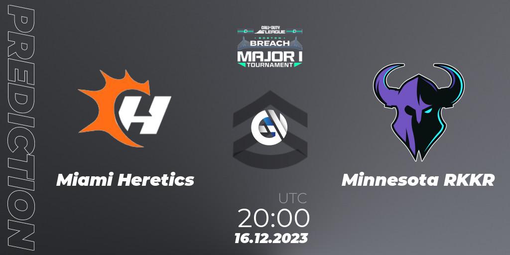 Miami Heretics - Minnesota RØKKR: ennuste. 16.12.2023 at 20:00, Call of Duty, Call of Duty League 2024: Stage 1 Major Qualifiers
