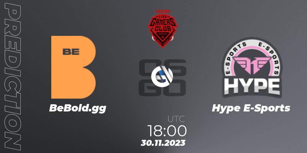 BeBold.gg - Hype E-Sports: ennuste. 30.11.2023 at 18:00, Counter-Strike (CS2), Gamers Club Liga Série A: Esquenta