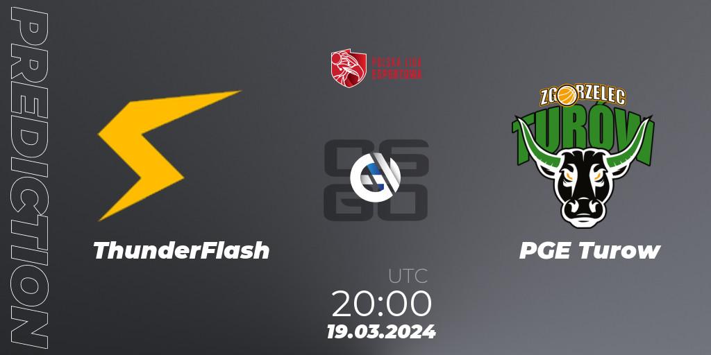 ThunderFlash - PGE Turow: ennuste. 19.03.24, CS2 (CS:GO), Polska Liga Esportowa 2024: Split #1
