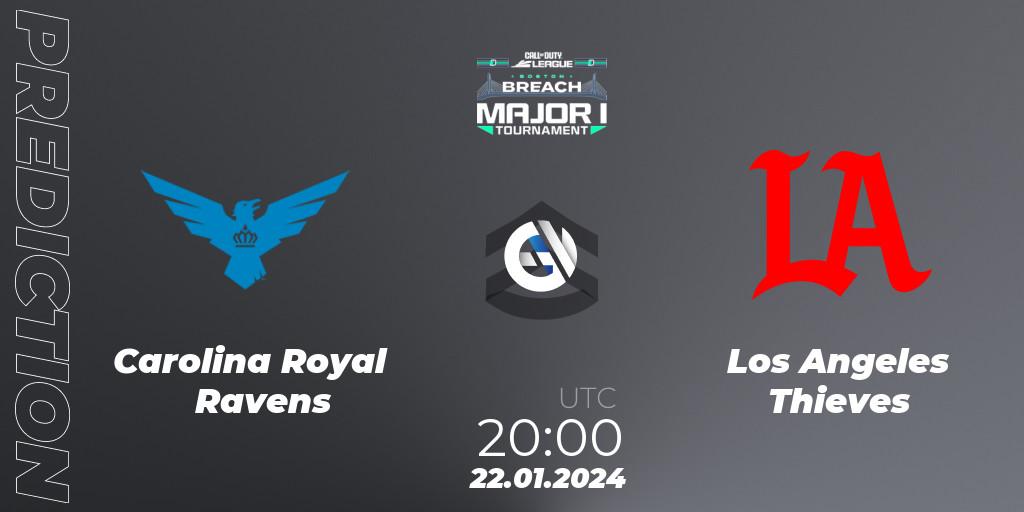 Carolina Royal Ravens - Los Angeles Thieves: ennuste. 21.01.2024 at 20:00, Call of Duty, Call of Duty League 2024: Stage 1 Major Qualifiers