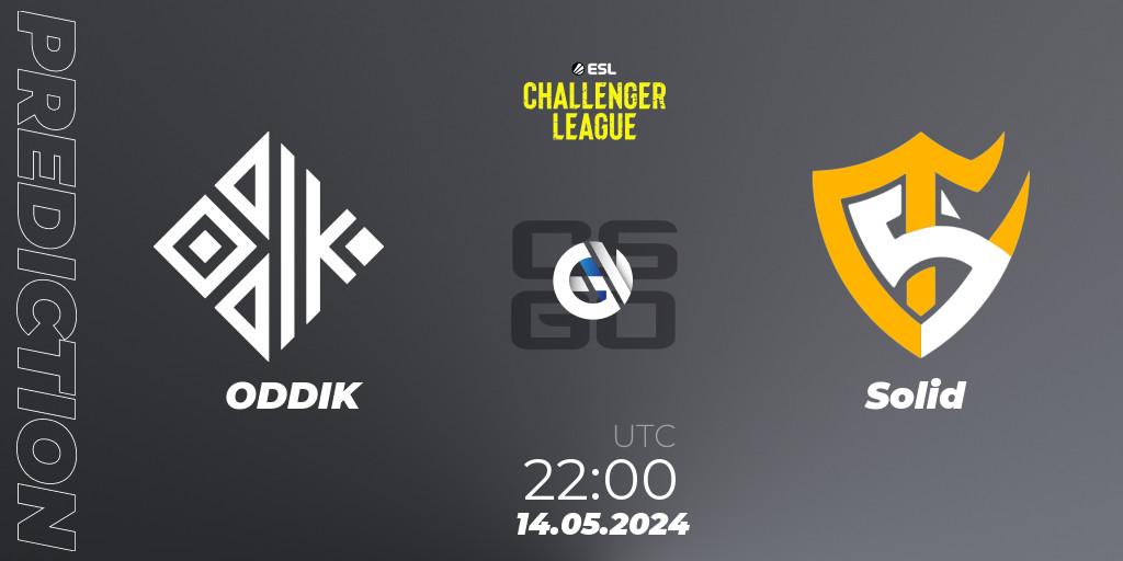 ODDIK - Solid: ennuste. 15.05.2024 at 00:00, Counter-Strike (CS2), ESL Challenger League Season 47: South America