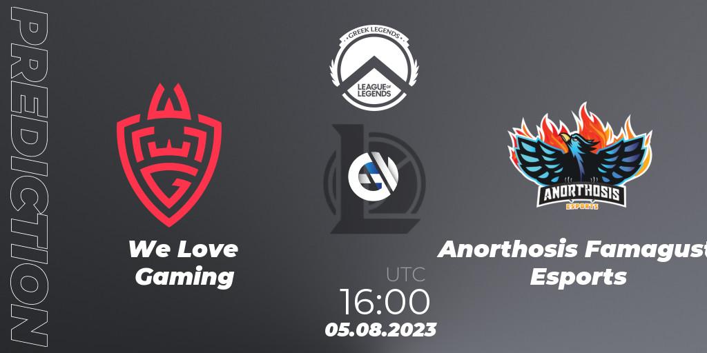 We Love Gaming - Anorthosis Famagusta Esports: ennuste. 05.08.23, LoL, Greek Legends League Summer 2023