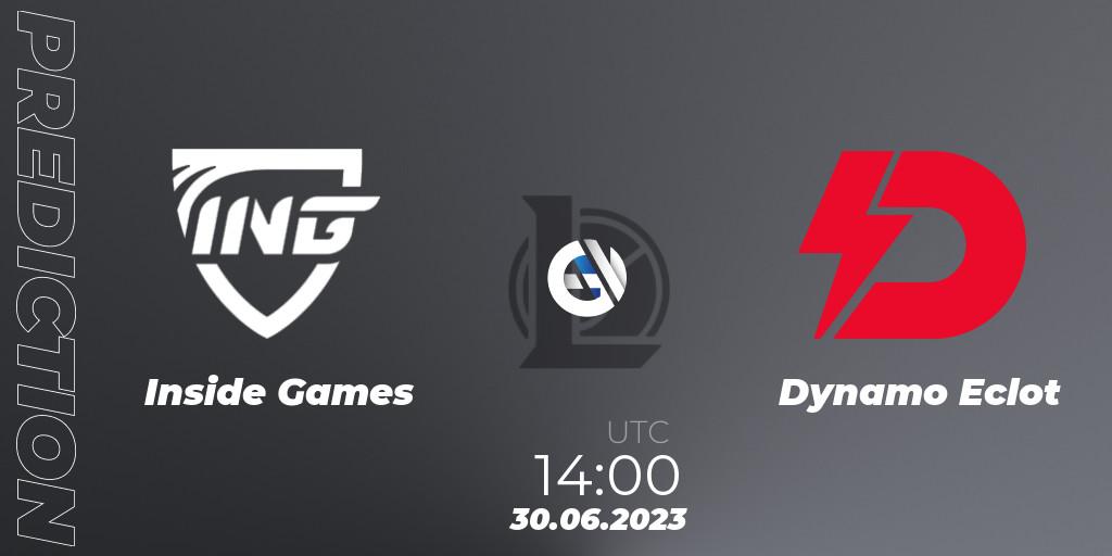 Inside Games - Dynamo Eclot: ennuste. 06.06.2023 at 17:00, LoL, Hitpoint Masters Summer 2023 - Group Stage