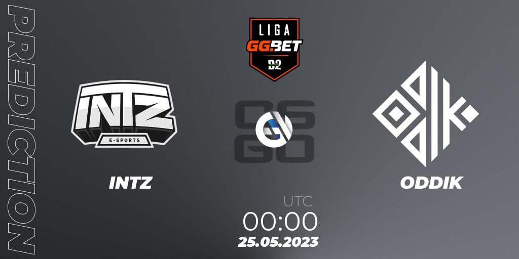 INTZ - ODDIK: ennuste. 25.05.2023 at 00:00, Counter-Strike (CS2), Dust2 Brasil Liga Season 1