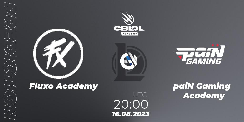 Fluxo Academy - paiN Gaming Academy: ennuste. 14.08.2023 at 20:00, LoL, CBLOL Academy Split 2 2023 - Playoffs