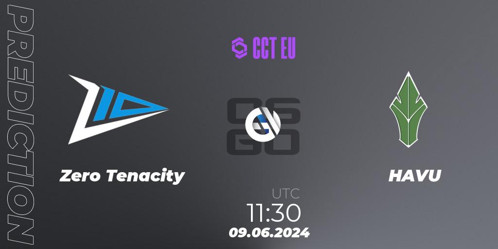 Zero Tenacity - HAVU: ennuste. 09.06.2024 at 11:45, Counter-Strike (CS2), CCT Season 2 Europe Series 5