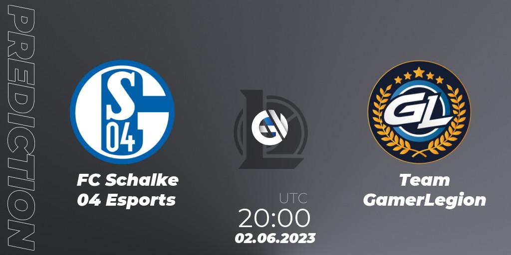 FC Schalke 04 Esports - Team GamerLegion: ennuste. 02.06.23, LoL, Prime League Summer 2023 - Group Stage