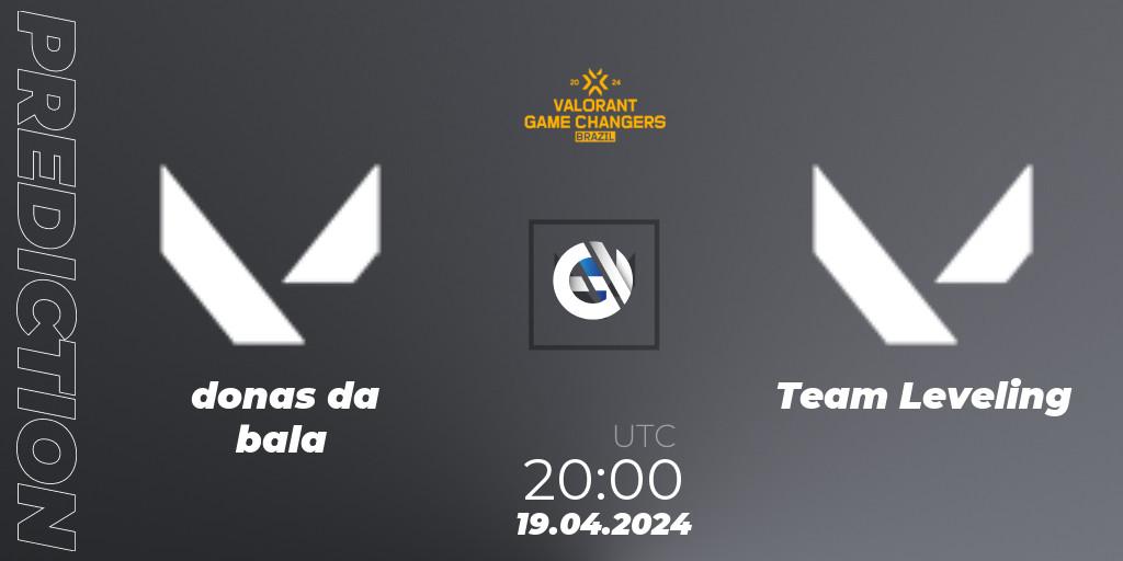 donas da bala - Team Leveling: ennuste. 19.04.2024 at 20:00, VALORANT, VCT 2024: Game Changers Brazil Series 1