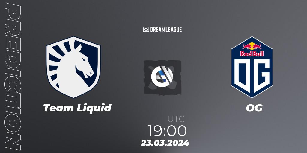 Team Liquid - OG: ennuste. 23.03.24, Dota 2, DreamLeague Season 23: Western Europe Closed Qualifier