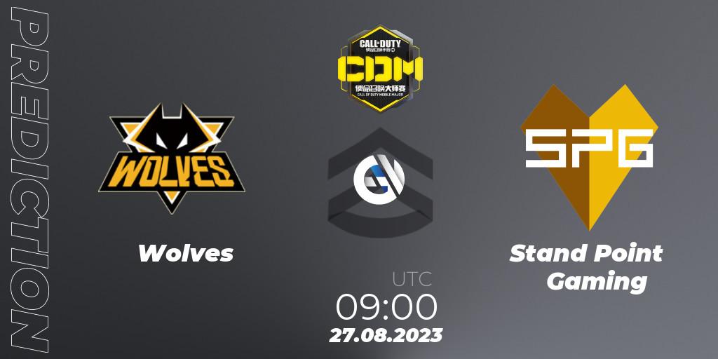 Wolves - Stand Point Gaming: ennuste. 27.08.2023 at 09:00, Call of Duty, China Masters 2023 S6 - Stage 2