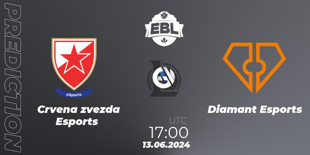 Crvena zvezda Esports - Diamant Esports: ennuste. 13.06.2024 at 17:00, LoL, Esports Balkan League Season 15