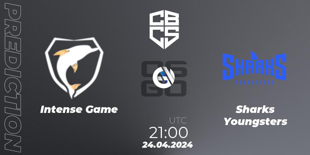 Intense Game - Sharks Youngsters: ennuste. 24.04.2024 at 21:00, Counter-Strike (CS2), CBCS Season 4: Open Qualifier #1