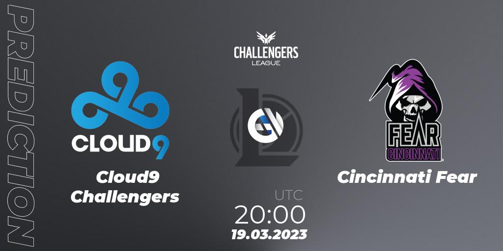 Cloud9 Challengers - Cincinnati Fear: ennuste. 19.03.23, LoL, NACL 2023 Spring - Playoffs