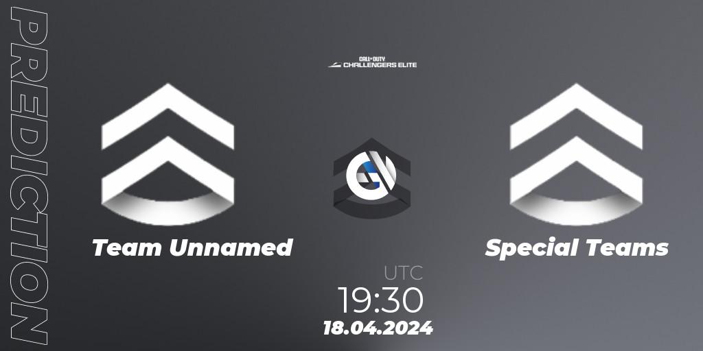 Team Unnamed - Special Teams: ennuste. 18.04.2024 at 19:30, Call of Duty, Call of Duty Challengers 2024 - Elite 2: EU