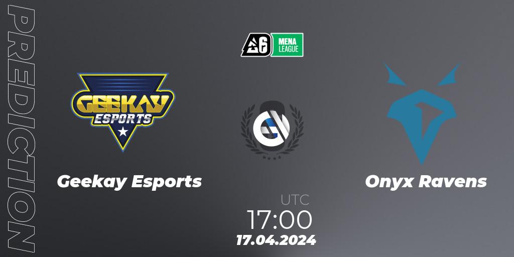 Geekay Esports - Onyx Ravens: ennuste. 17.04.2024 at 17:00, Rainbow Six, MENA League 2024 - Stage 1