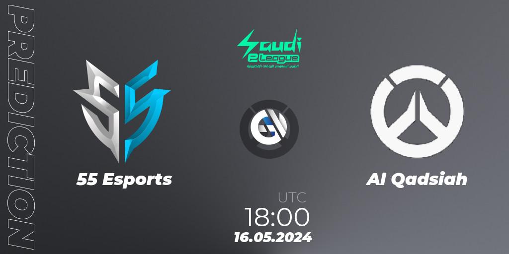 55 Esports - Al Qadsiah: ennuste. 16.05.2024 at 19:00, Overwatch, Saudi eLeague 2024 - Major 2 Phase 1