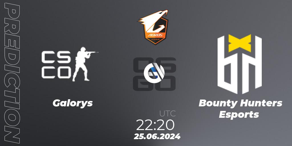 Galorys - Bounty Hunters Esports: ennuste. 25.06.2024 at 22:20, Counter-Strike (CS2), Aorus League 2024 Season 1: Brazil