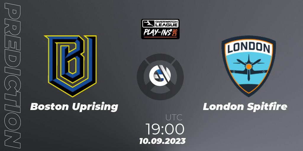 Boston Uprising - London Spitfire: ennuste. 10.09.23, Overwatch, Overwatch League 2023 - Play-Ins