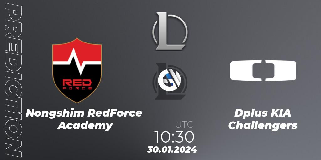 Nongshim RedForce Academy - Dplus KIA Challengers: ennuste. 30.01.2024 at 10:30, LoL, LCK Challengers League 2024 Spring - Group Stage