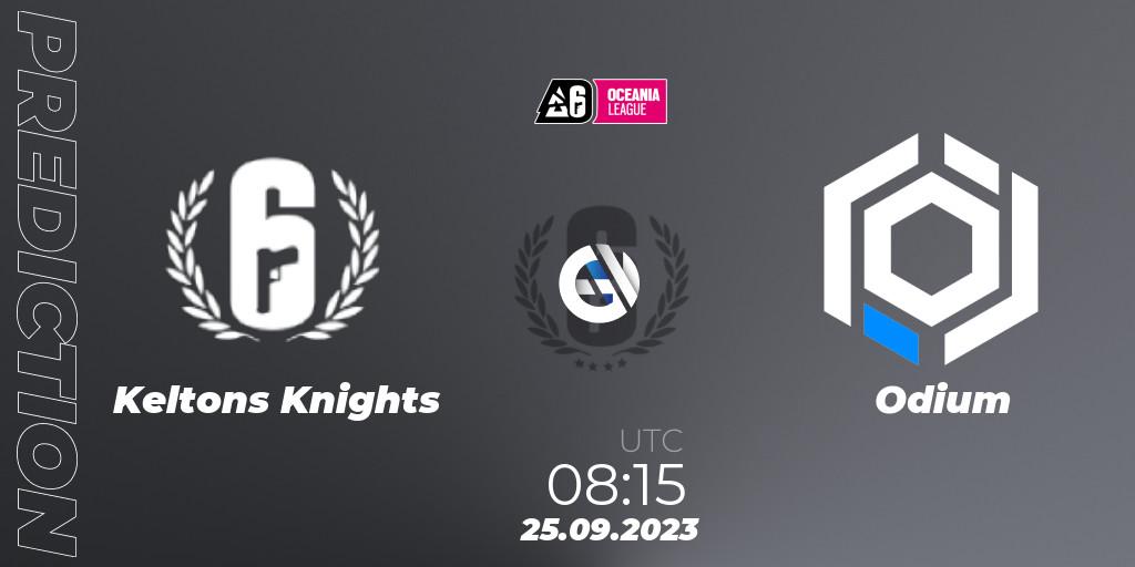 Keltons Knights - Odium: ennuste. 25.09.2023 at 08:15, Rainbow Six, Oceania League 2023 - Stage 2