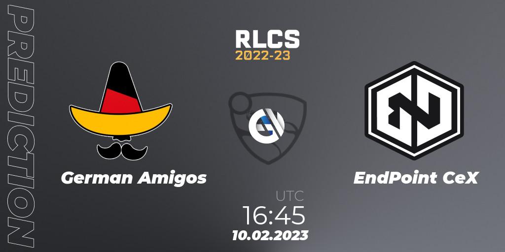 German Amigos - EndPoint CeX: ennuste. 10.02.23, Rocket League, RLCS 2022-23 - Winter: Europe Regional 2 - Winter Cup