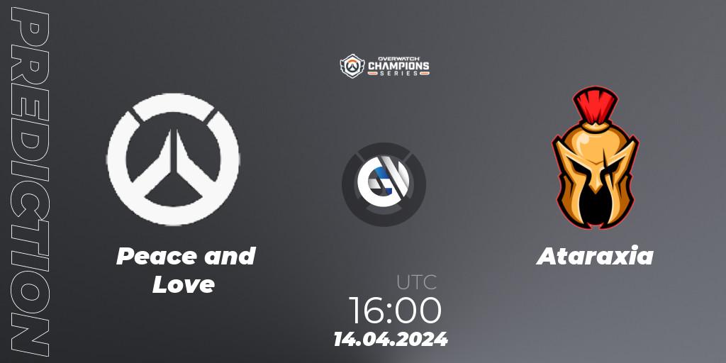 Peace and Love - Ataraxia: ennuste. 14.04.2024 at 16:00, Overwatch, Overwatch Champions Series 2024 - EMEA Stage 2 Group Stage