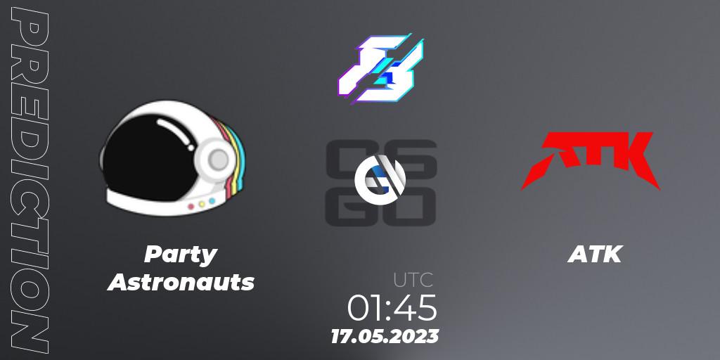 Party Astronauts - ATK: ennuste. 17.05.2023 at 01:45, Counter-Strike (CS2), Gamers8 2023 North America Open Qualifier