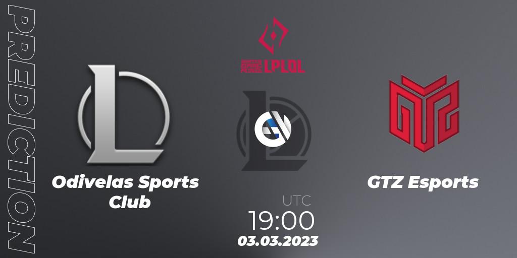 Odivelas Sports Club - GTZ Esports: ennuste. 03.03.23, LoL, LPLOL Split 1 2023 - Group Stage