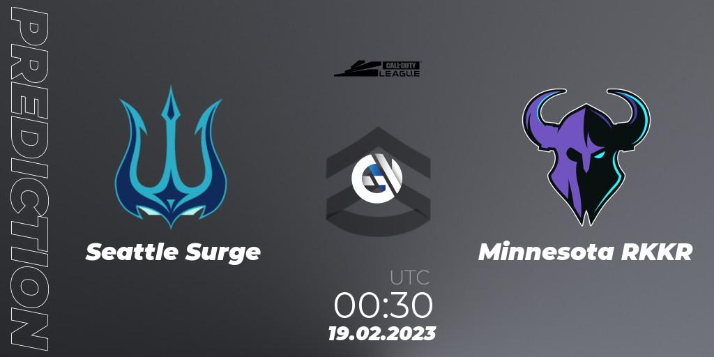 Seattle Surge - Minnesota RØKKR: ennuste. 19.02.2023 at 01:00, Call of Duty, Call of Duty League 2023: Stage 3 Major Qualifiers
